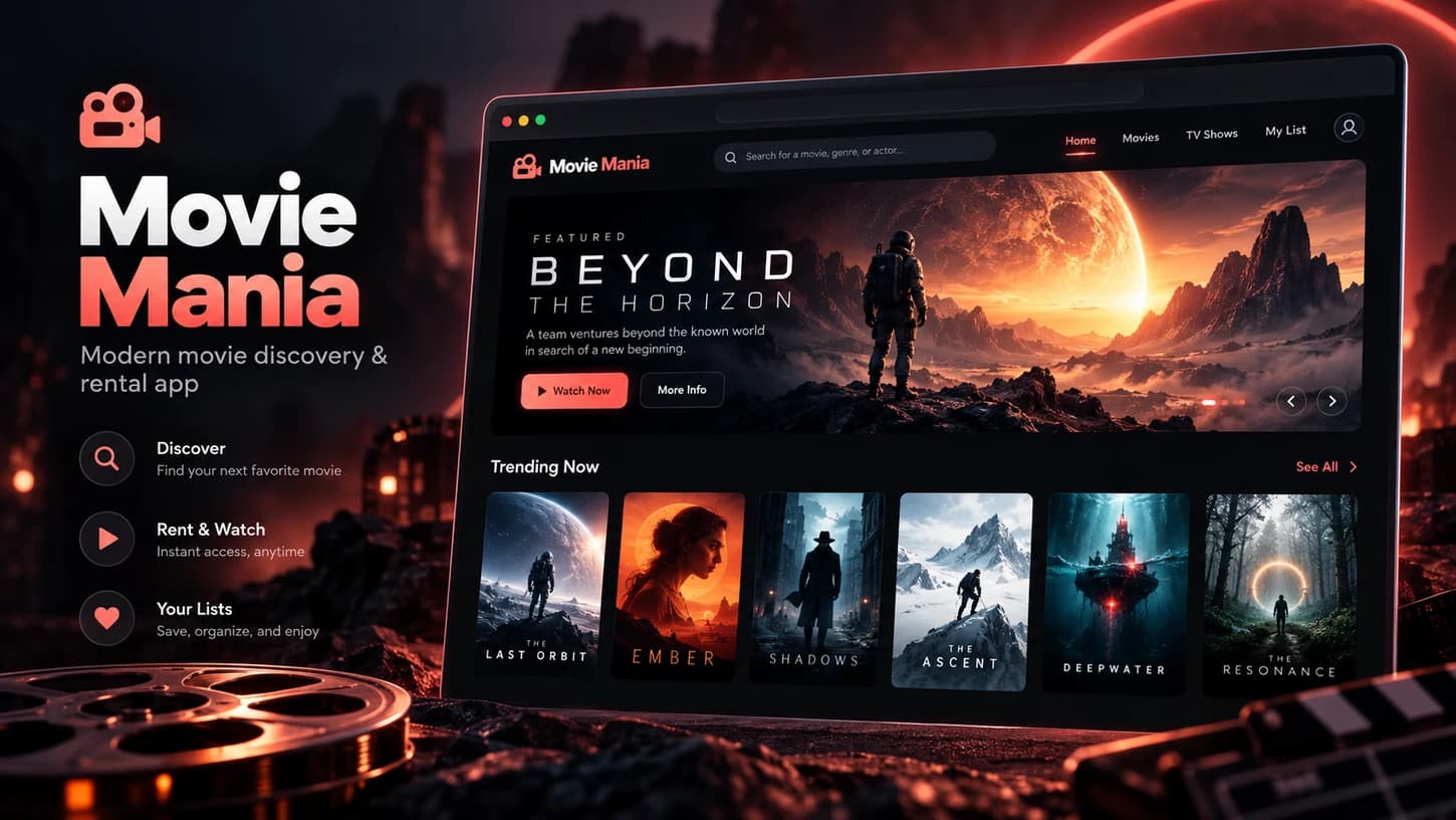 Movie Mania application screenshot